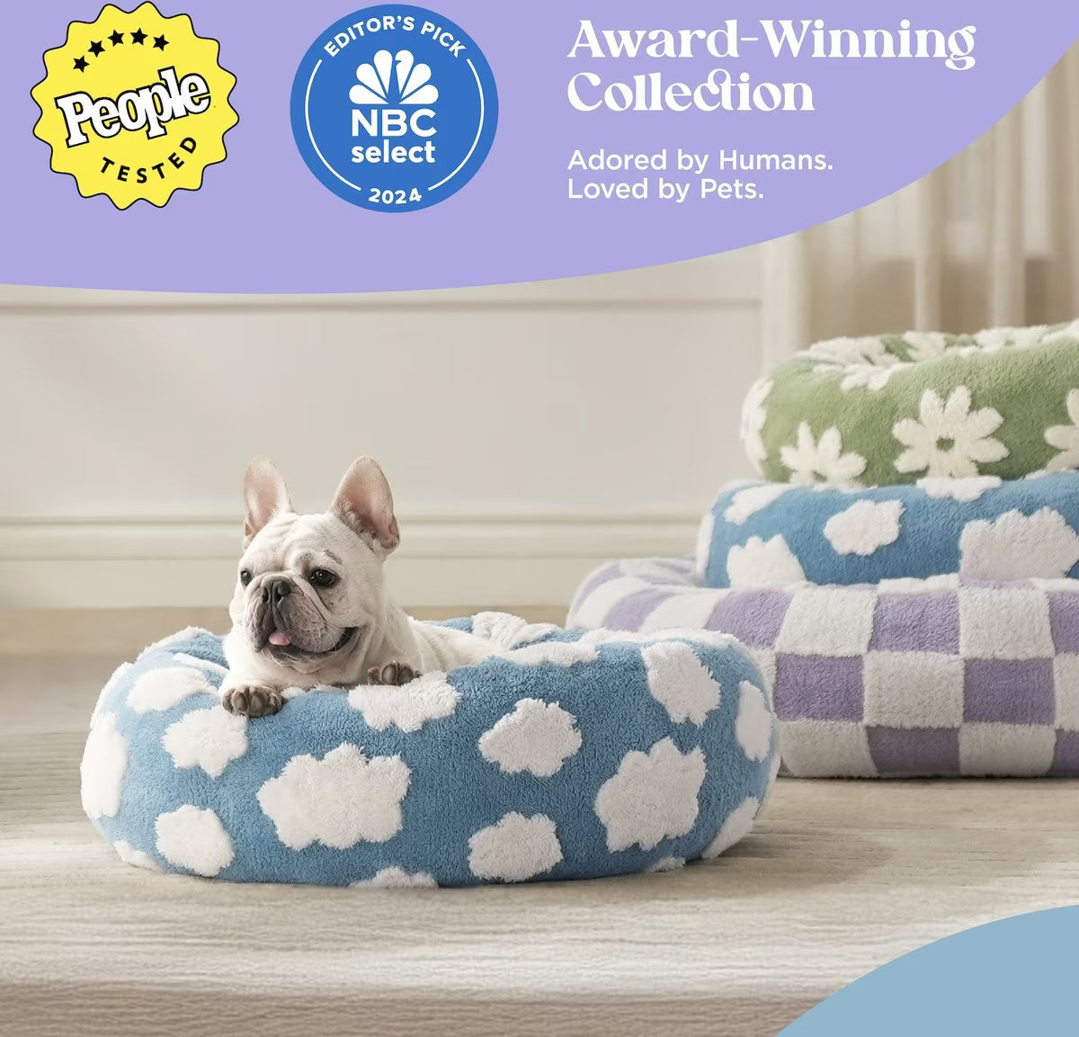 SUPLY Lesure Calming Donut Pet Bed, Large