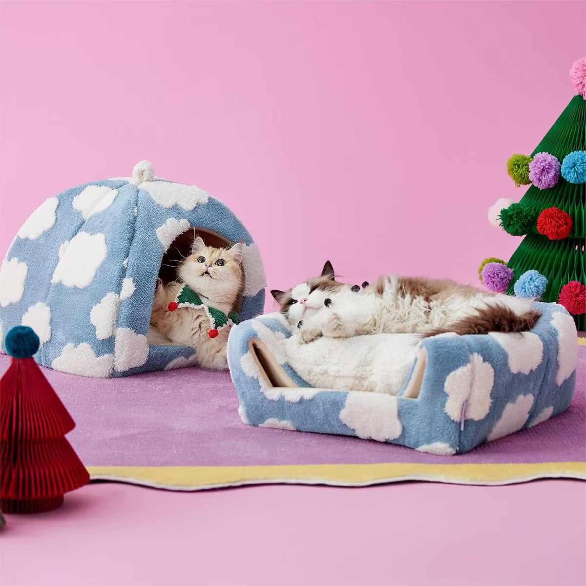 Lesure 2-in-1 Cat Cave Bed