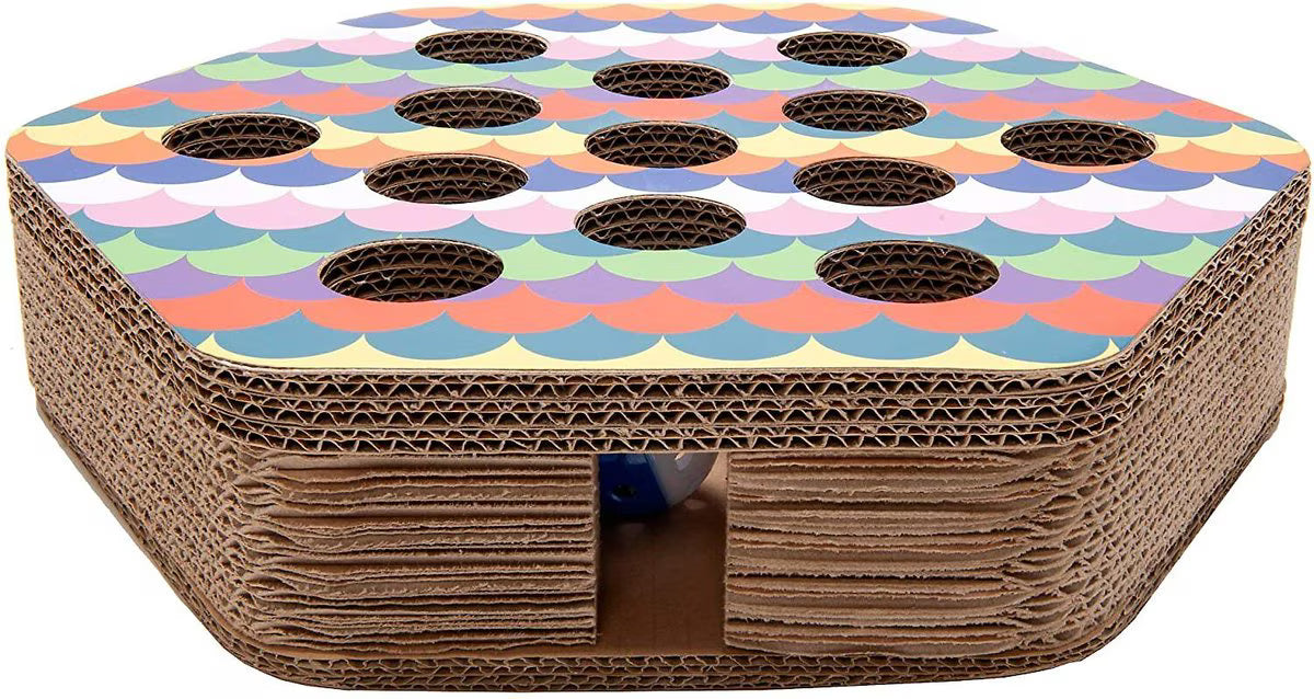 SUPLY Busy Box Cat Scratcher Toy